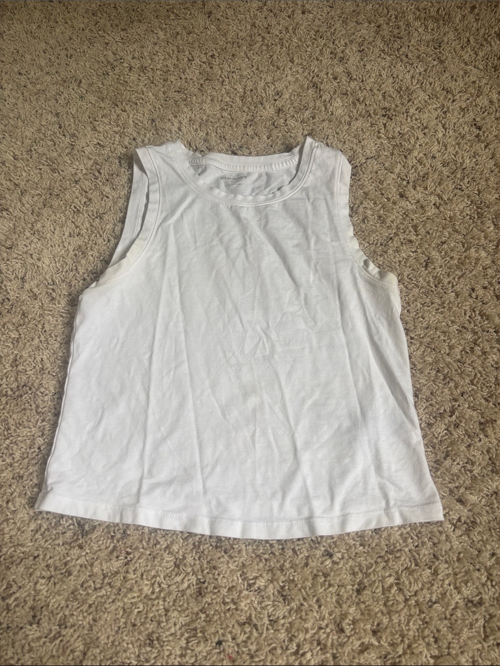 Old Navy White Sleeveless Tank Top - Women's